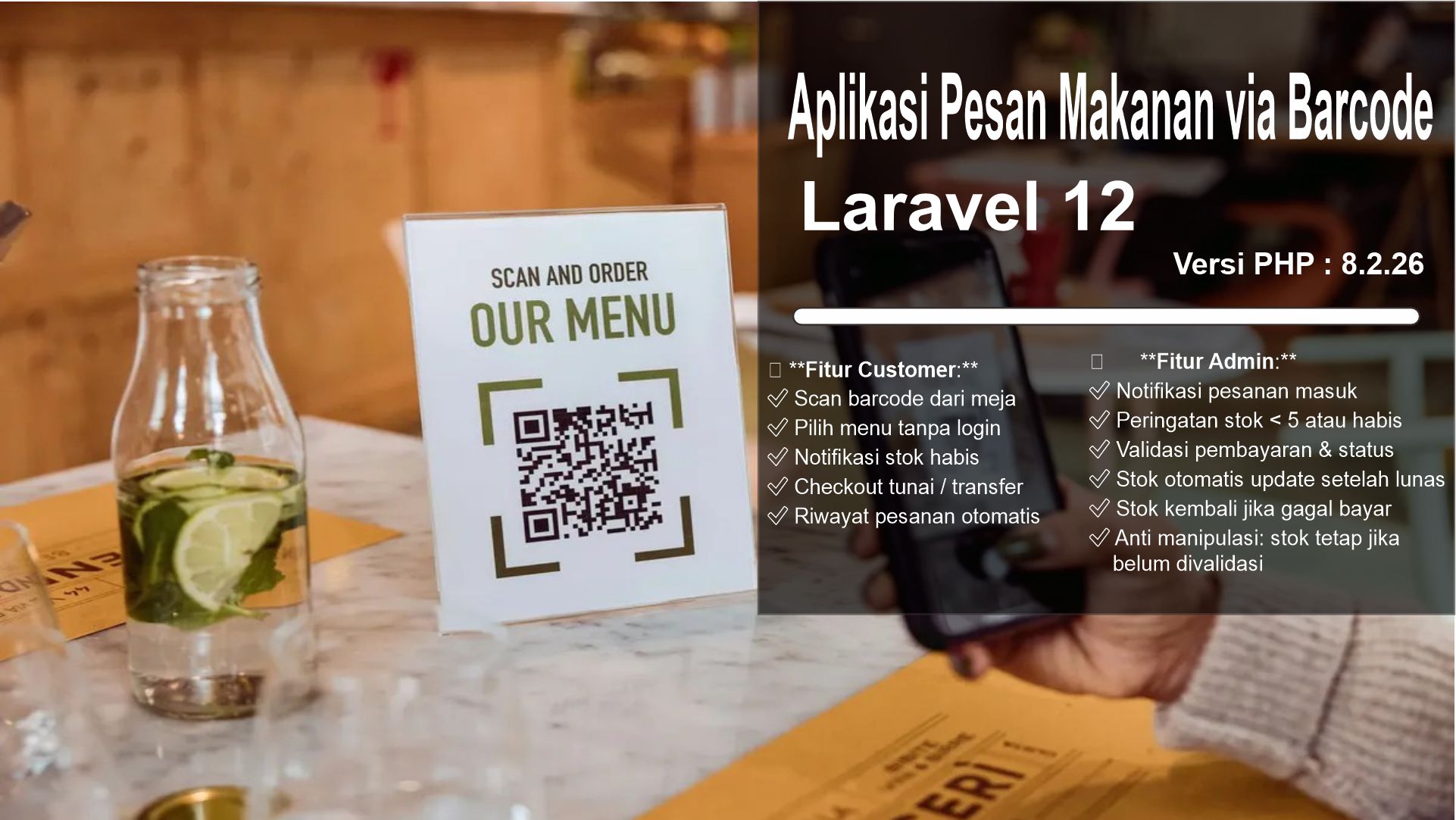Aplikasi Restoran Pesan Makanan Barcode