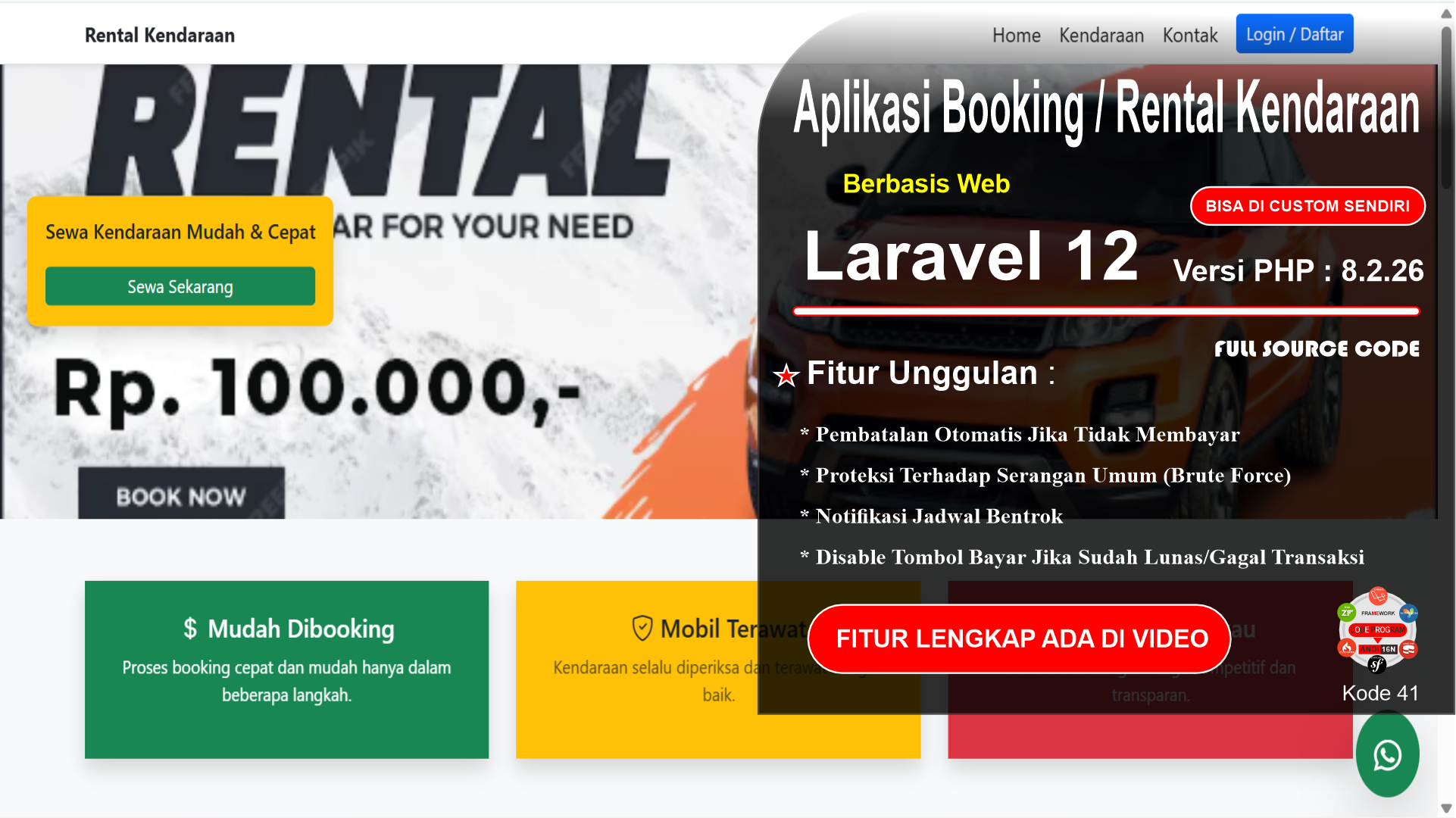 Aplikasi Booking Kendaraan