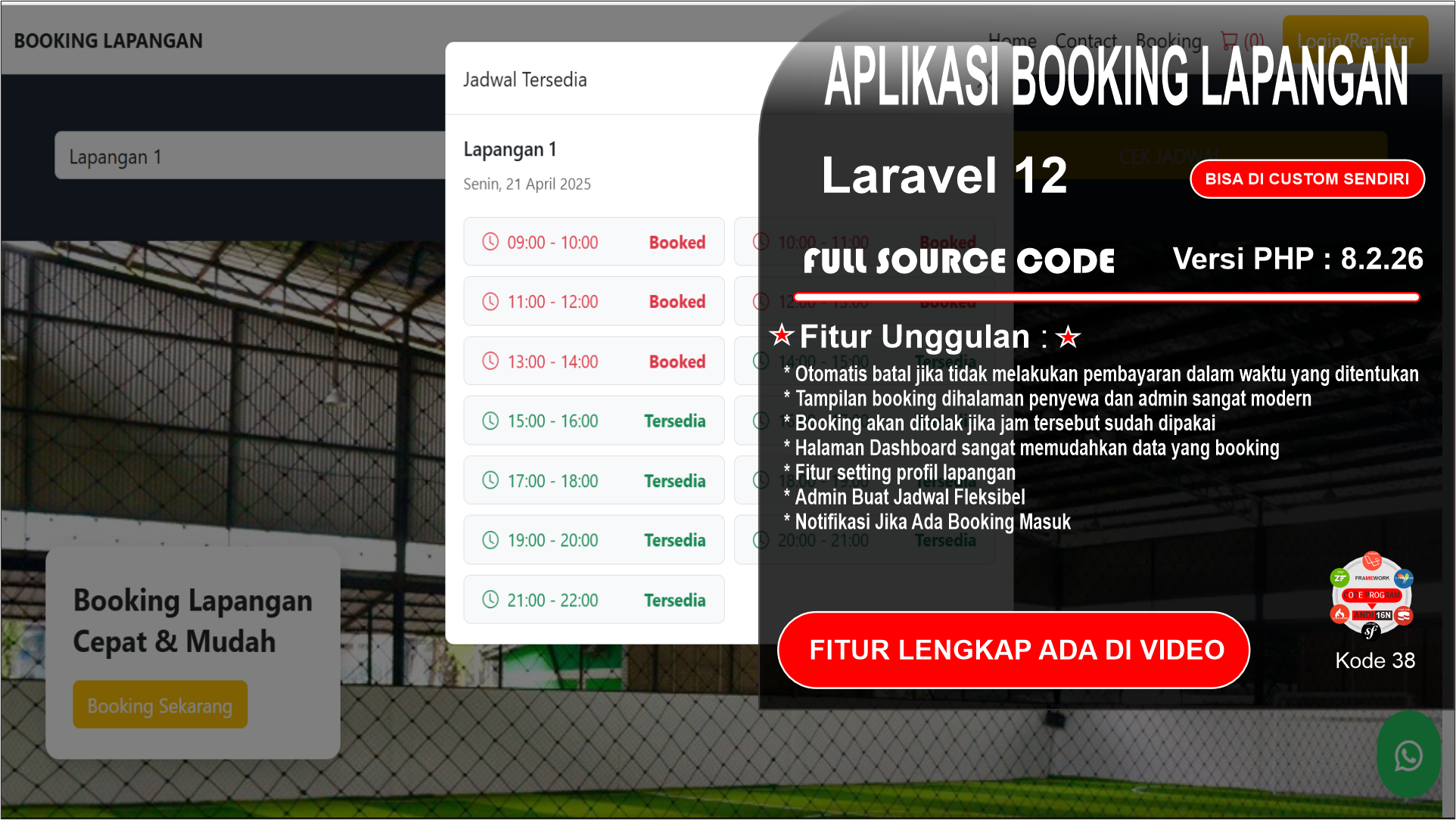 Aplikasi Booking Lapangan / Booking Futsal